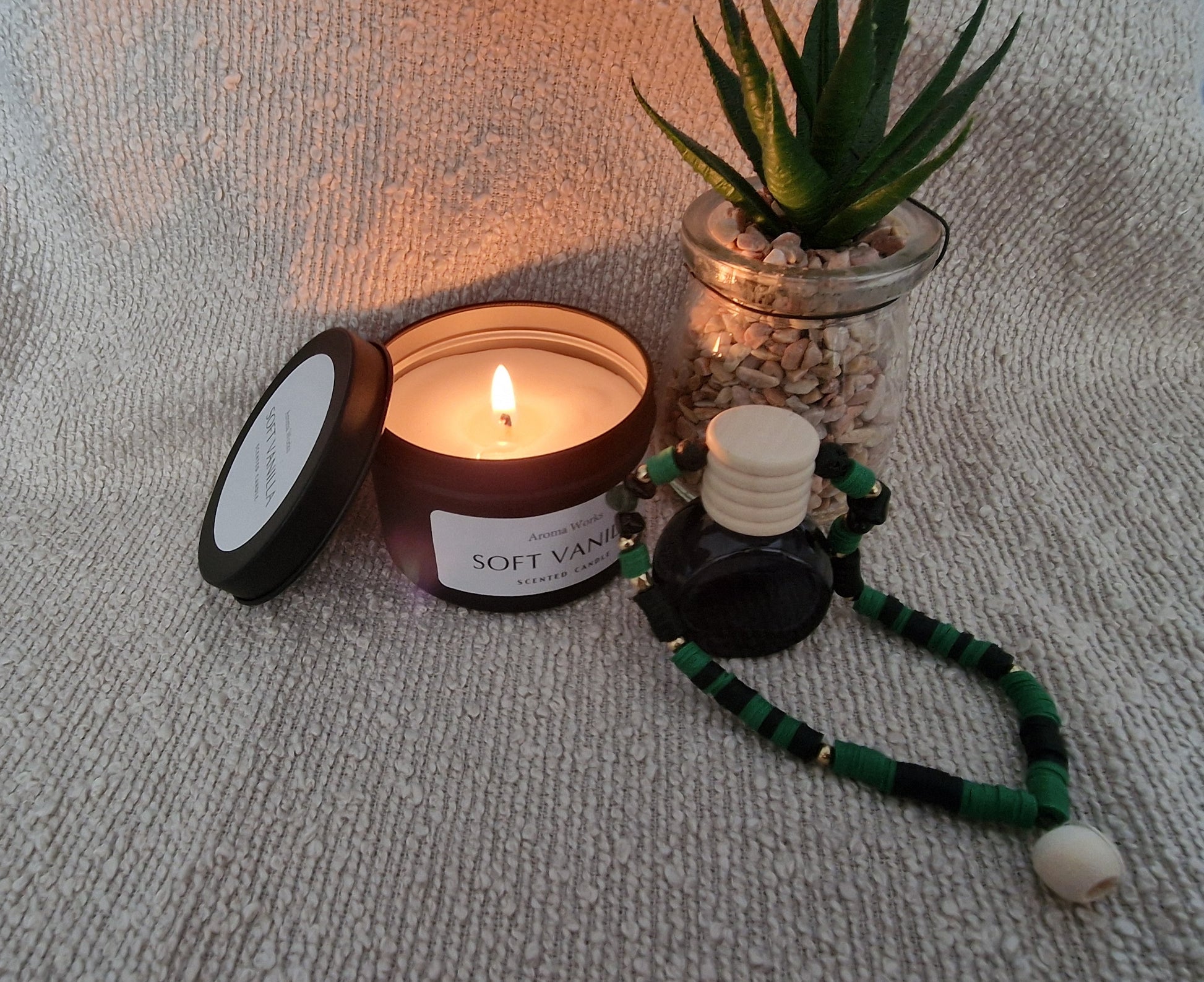 Autoparfumhanger met kralen