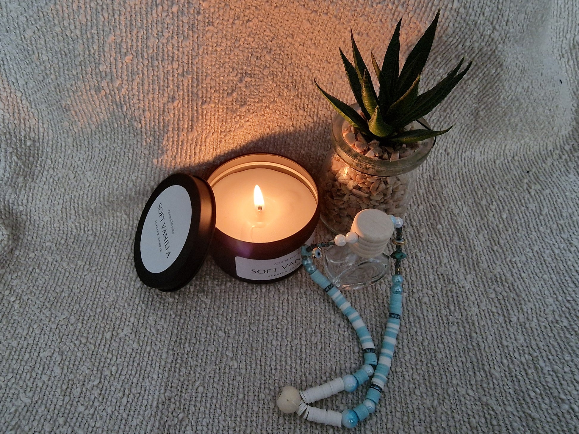 Autoparfumhanger met kralen