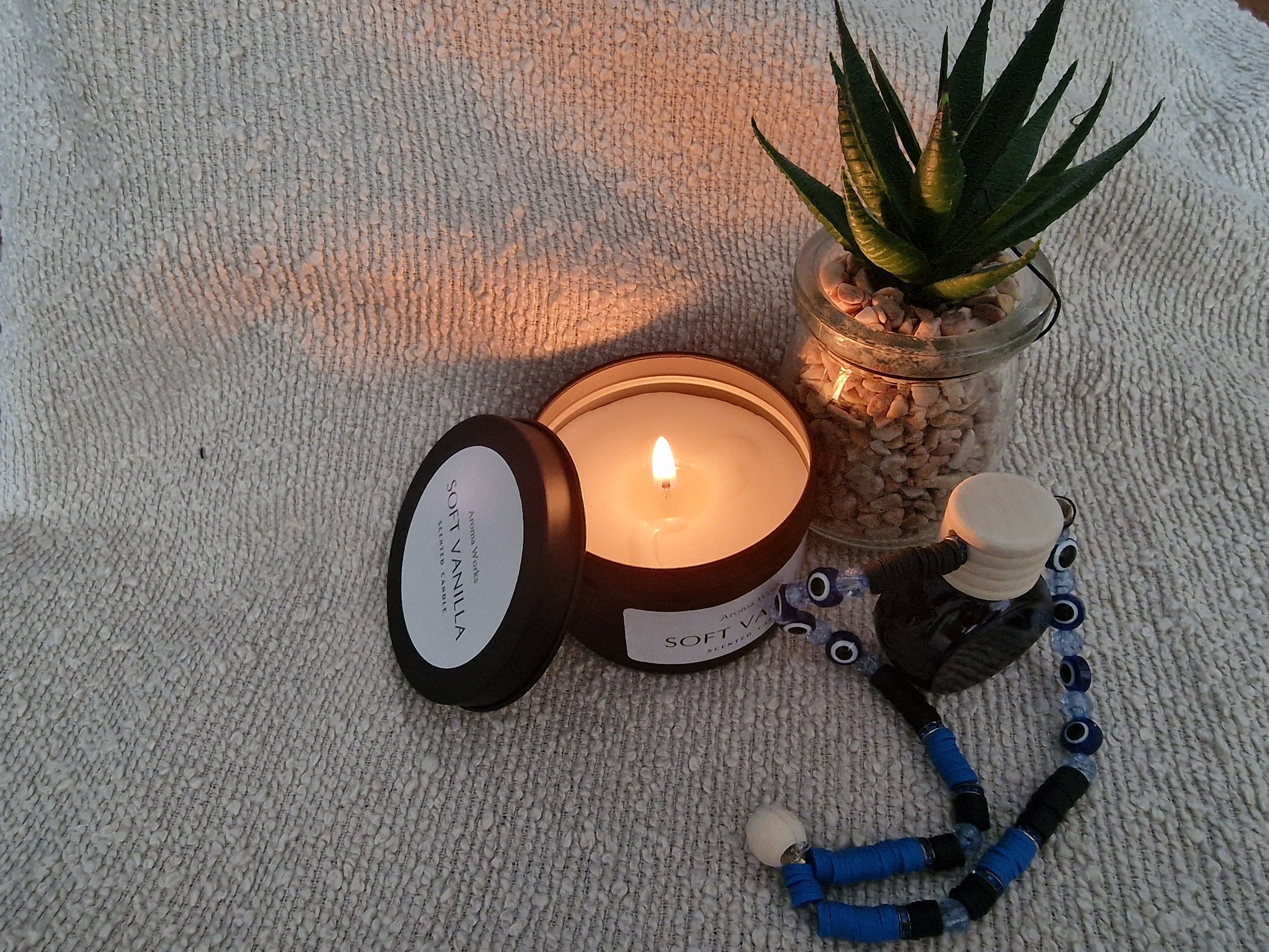 Autoparfumhanger met kralen