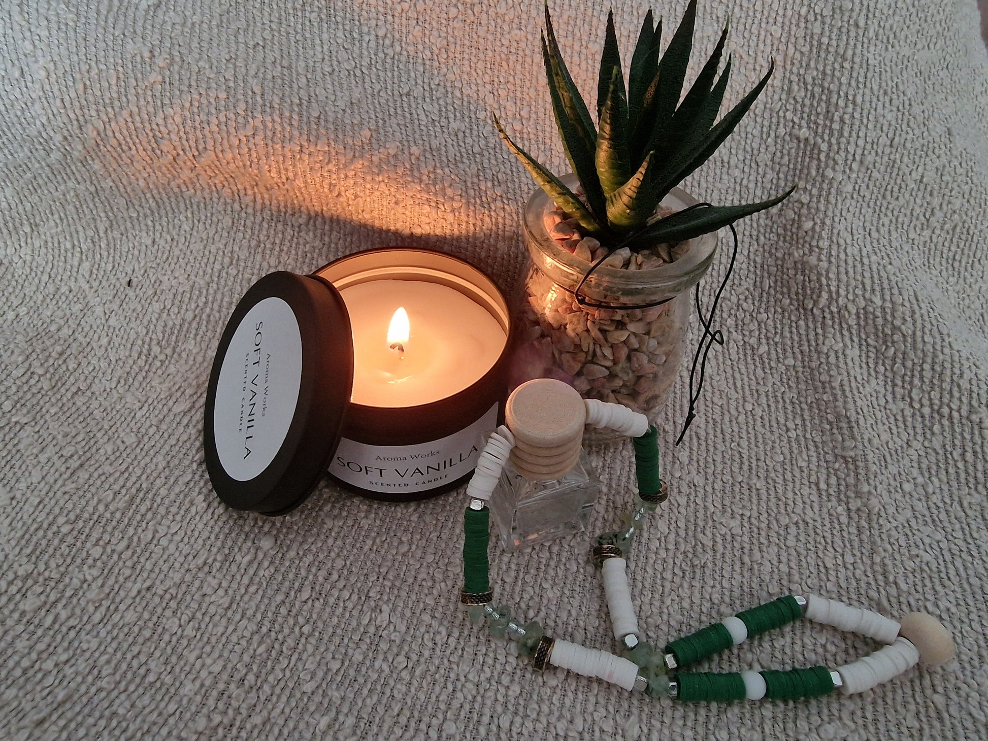 Autoparfumhanger met kralen