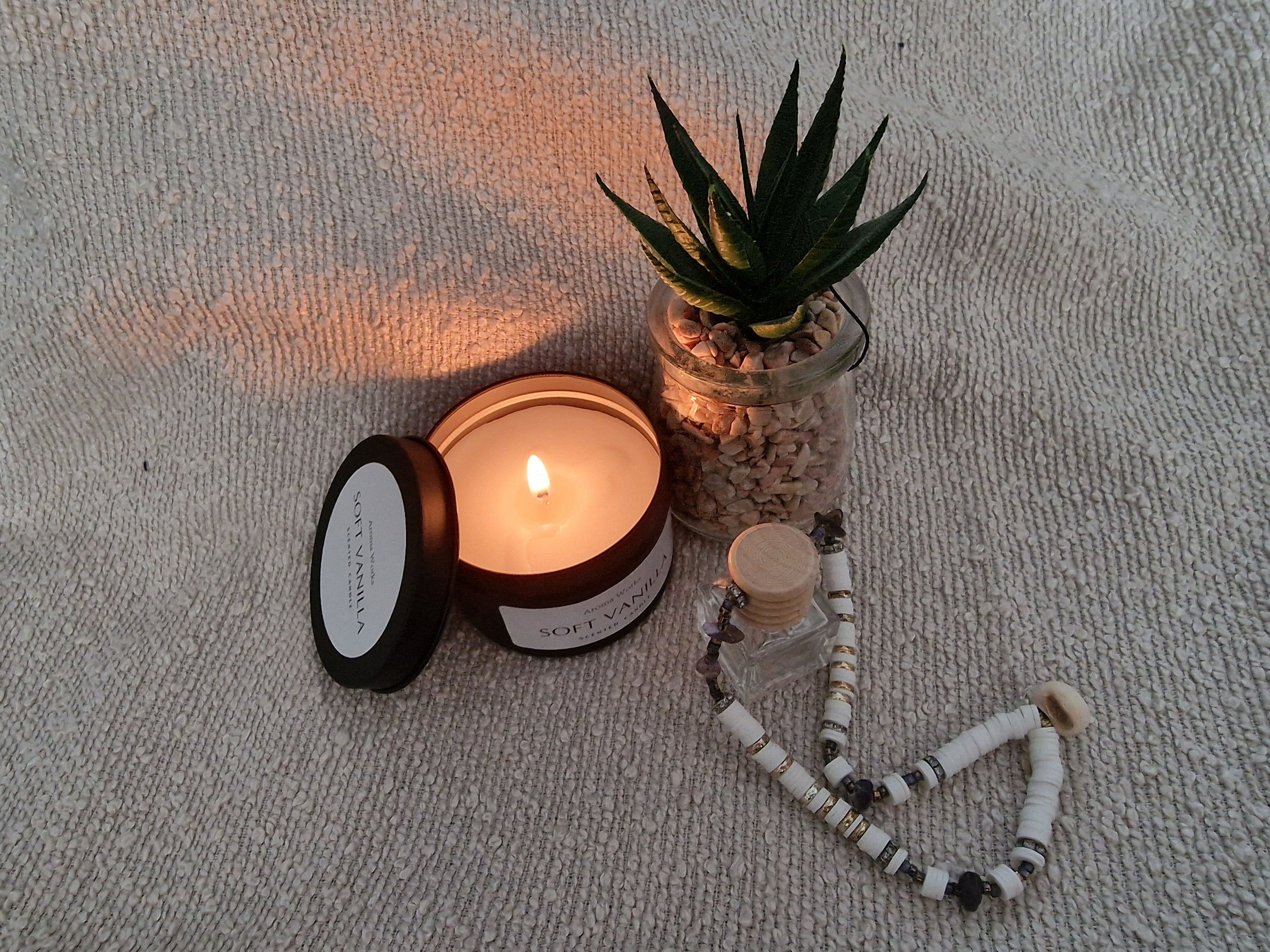 Autoparfumhanger met kralen