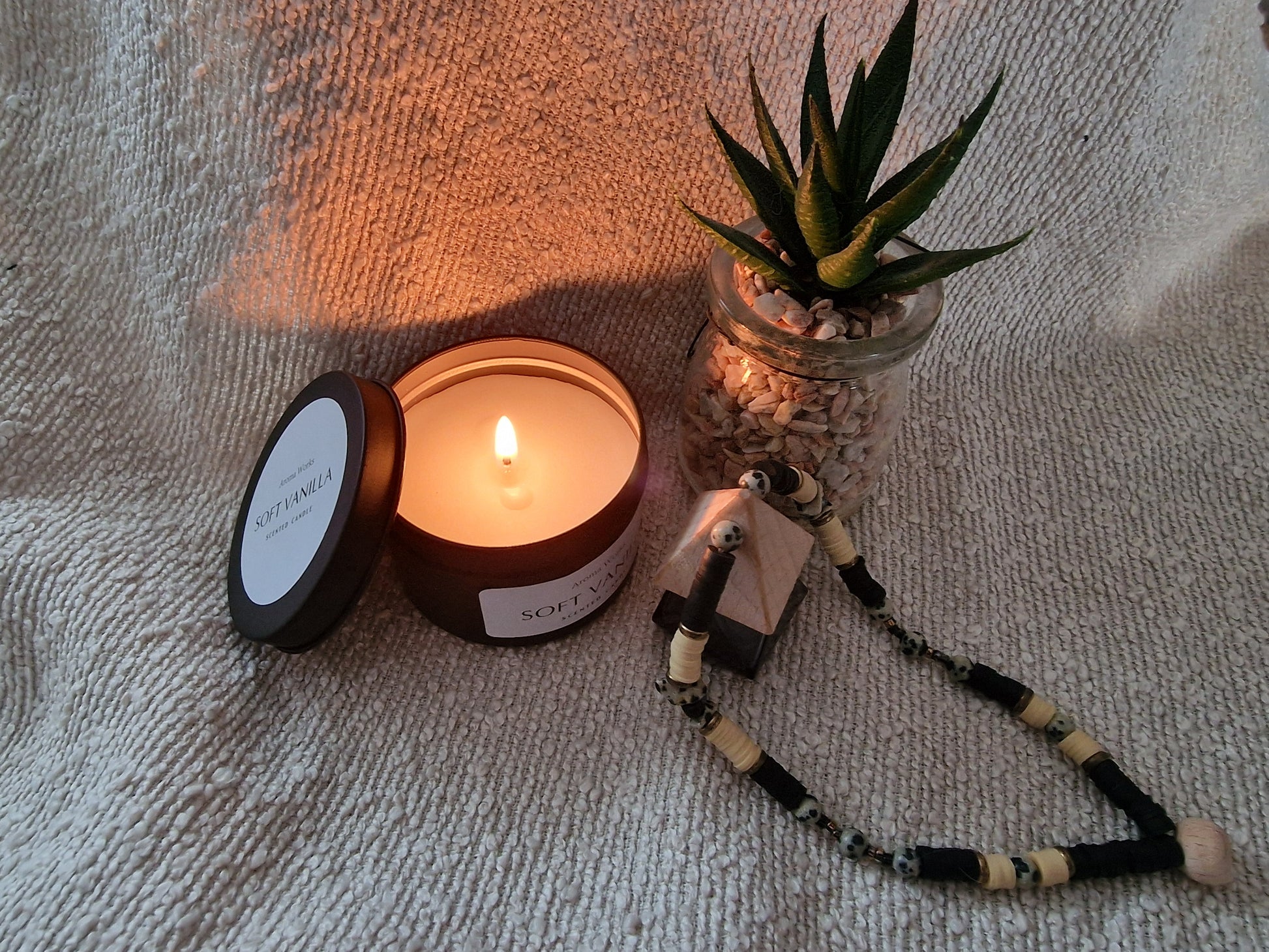 Autoparfumhanger met kralen