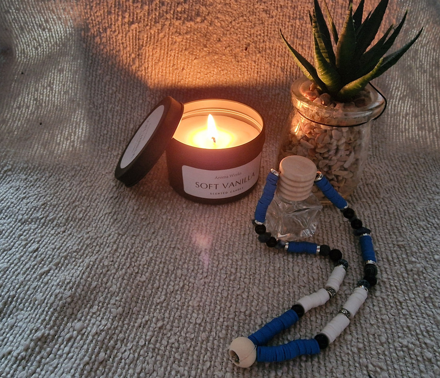 Autoparfumhanger met kralen