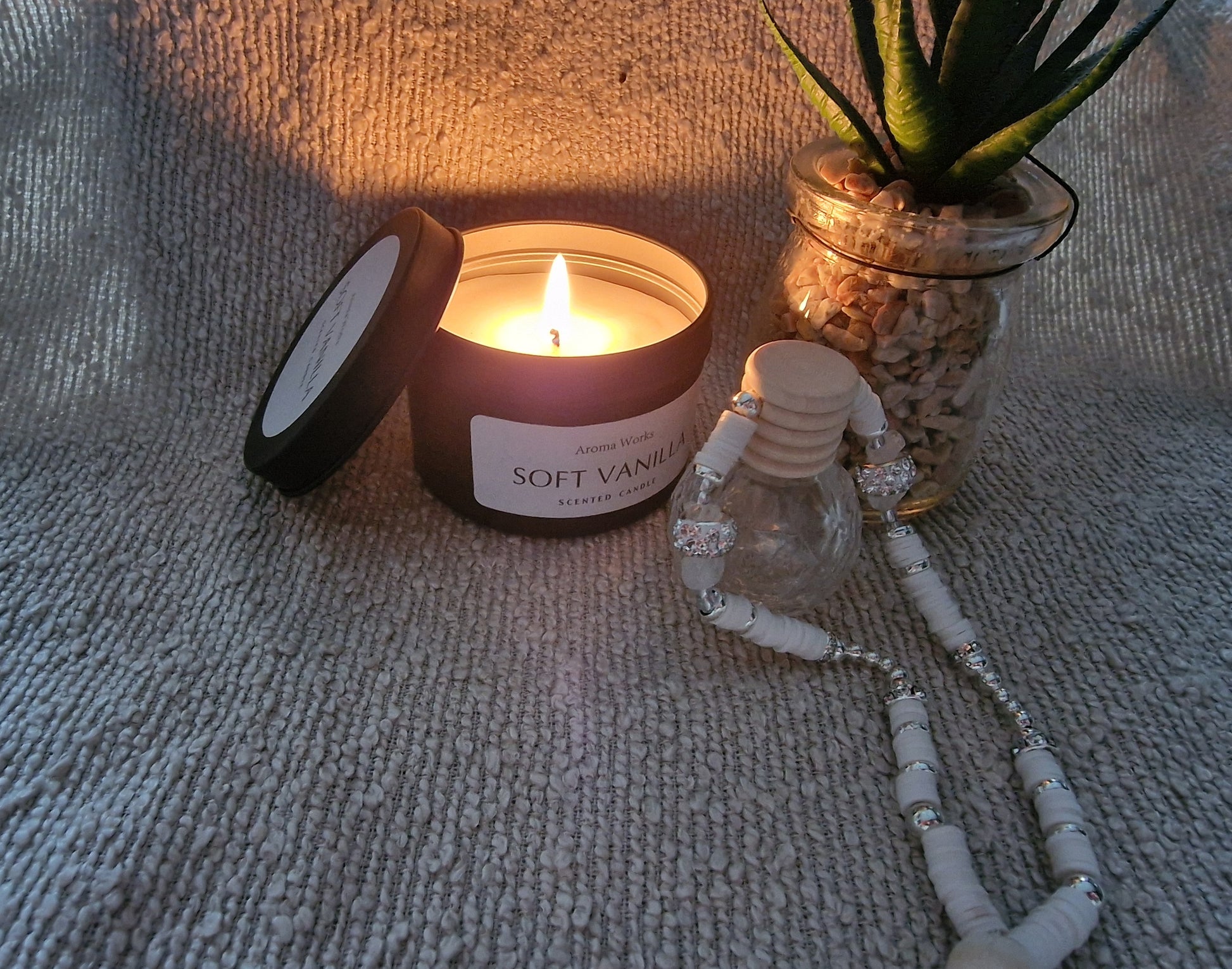 Autoparfumhanger met kralen